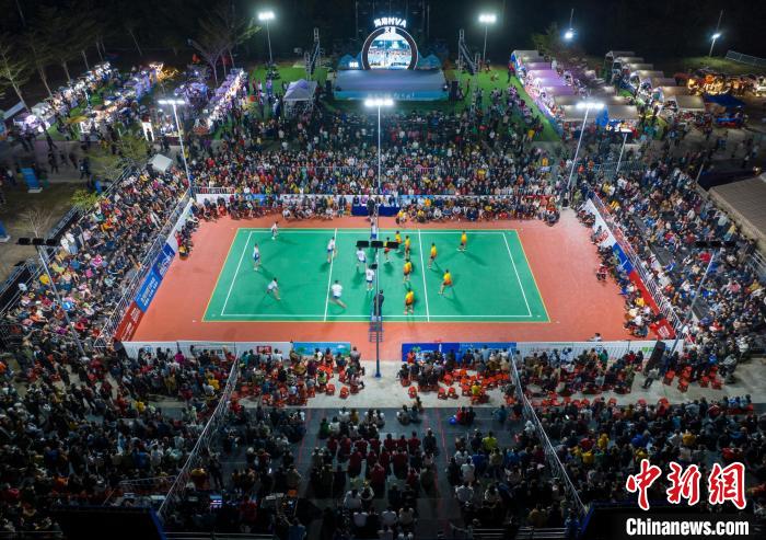 海南“村VA”迎春赛在文昌开打，排球之乡上演村