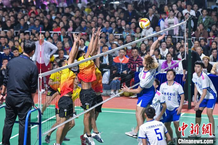 海南“村VA”迎春赛在文昌开打，排球之乡上演村